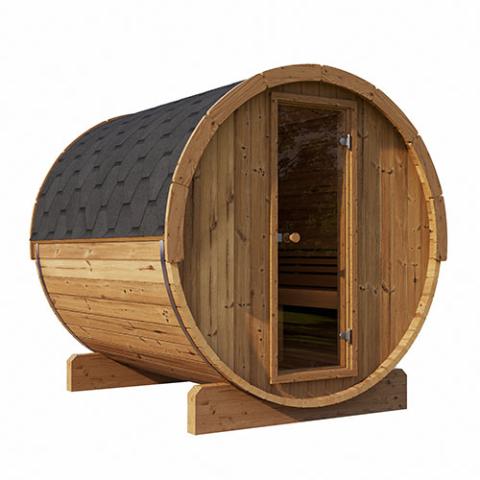 SaunaLife Model E7 Sauna Barrel ERGO Series Sauna Barrel 71"D x 81"H (Diameter)