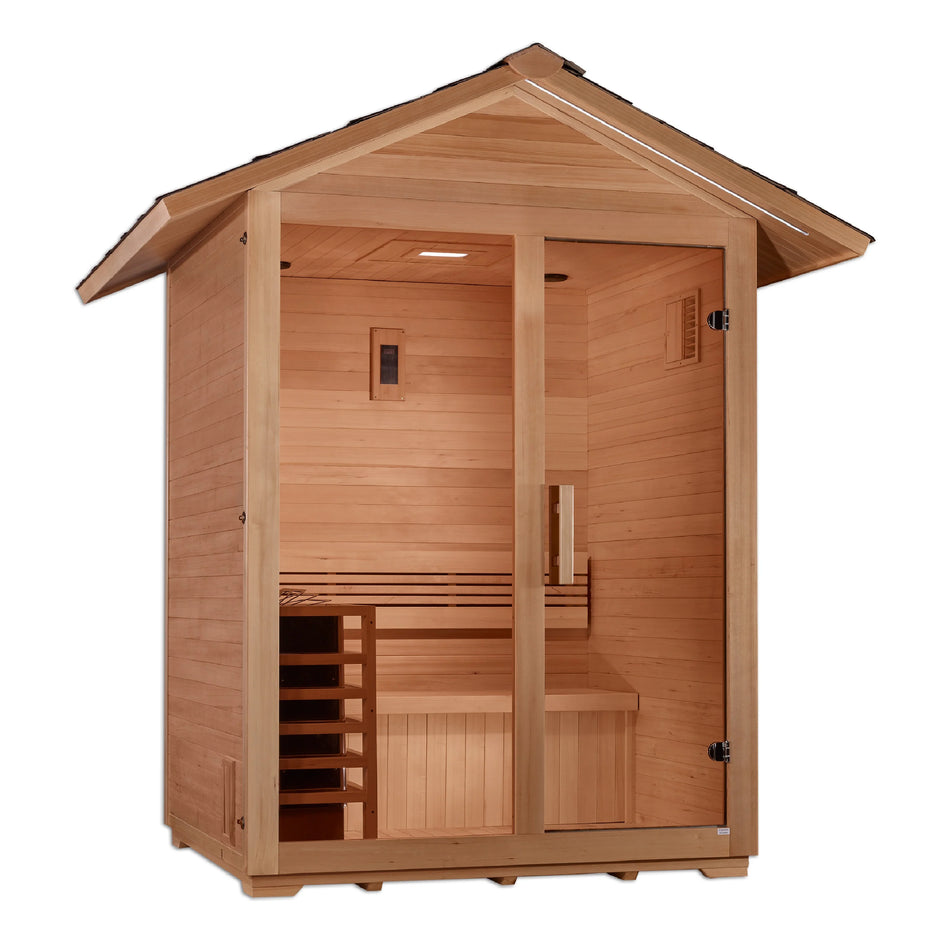 Arlberg 3 Person Traditional Outdoor Sauna / Promo code "cs202" for $202 Discount