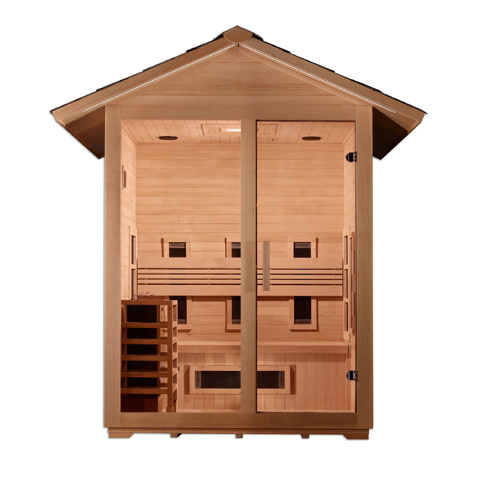 Carinthia 3 Person Hybrid PureTech™ Full Spectrum Outdoor Sauna / Promo code "cs202" for $202 Discount