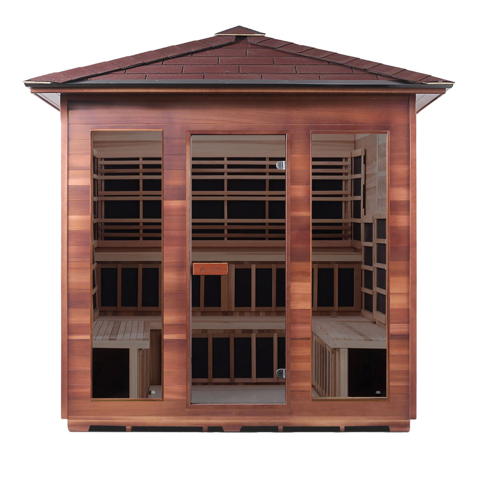 Enlighten RUSTIC - 6 to 8 Persons Full Spectrum Infrared Sauna - "150off" for 150 Discount - PRE-ORDERS