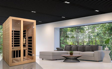 Santiago 2 Person Low EMF Infrared Sauna / “free” for a Free Pair of Backrests / In stock