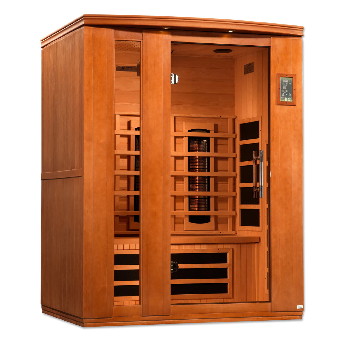 Lugano 3 Person Full Spectrum Infrared Sauna - Promo Code "calmspas50" for $50 Off - IN STOCK