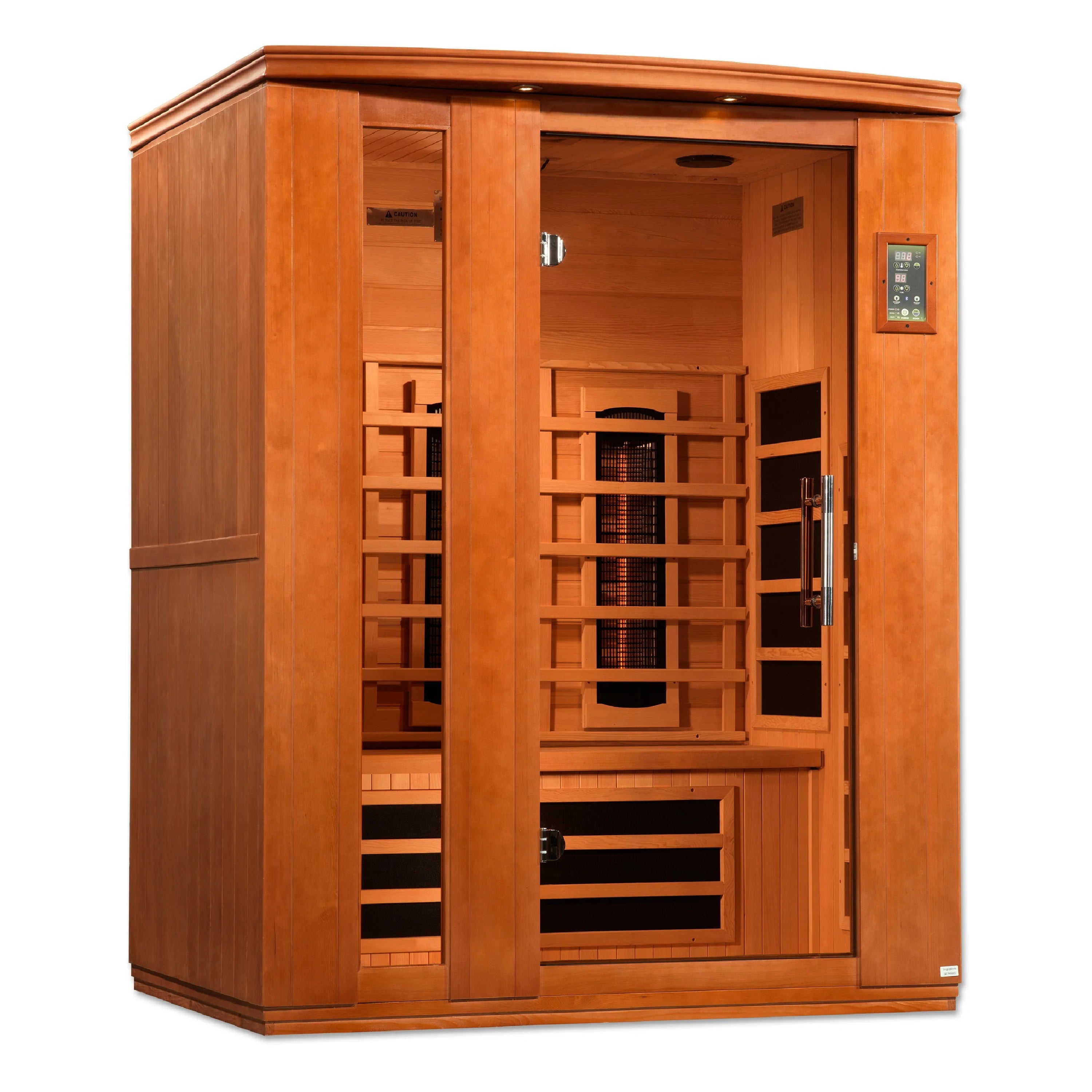 Lugano 3 Person Full Spectrum Infrared Sauna - Promo Code "calmspas50" for $50 Off - IN STOCK
