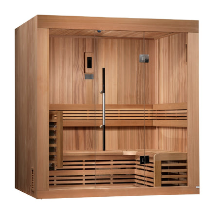 Copenhagen 3 Person Indoor Traditional Steam Sauna Canadian Red Cedar / IN STOCK