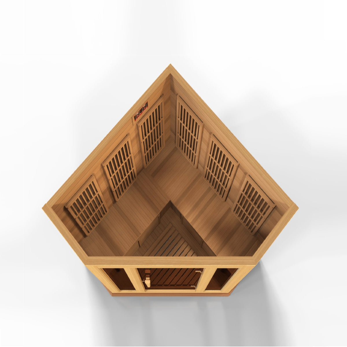 Maxxus Chaumont 3 Person Corner Near Zero EMF Infrared Sauna- Promo Code "CALMSPAS50" for $50 Off / IN STOCK