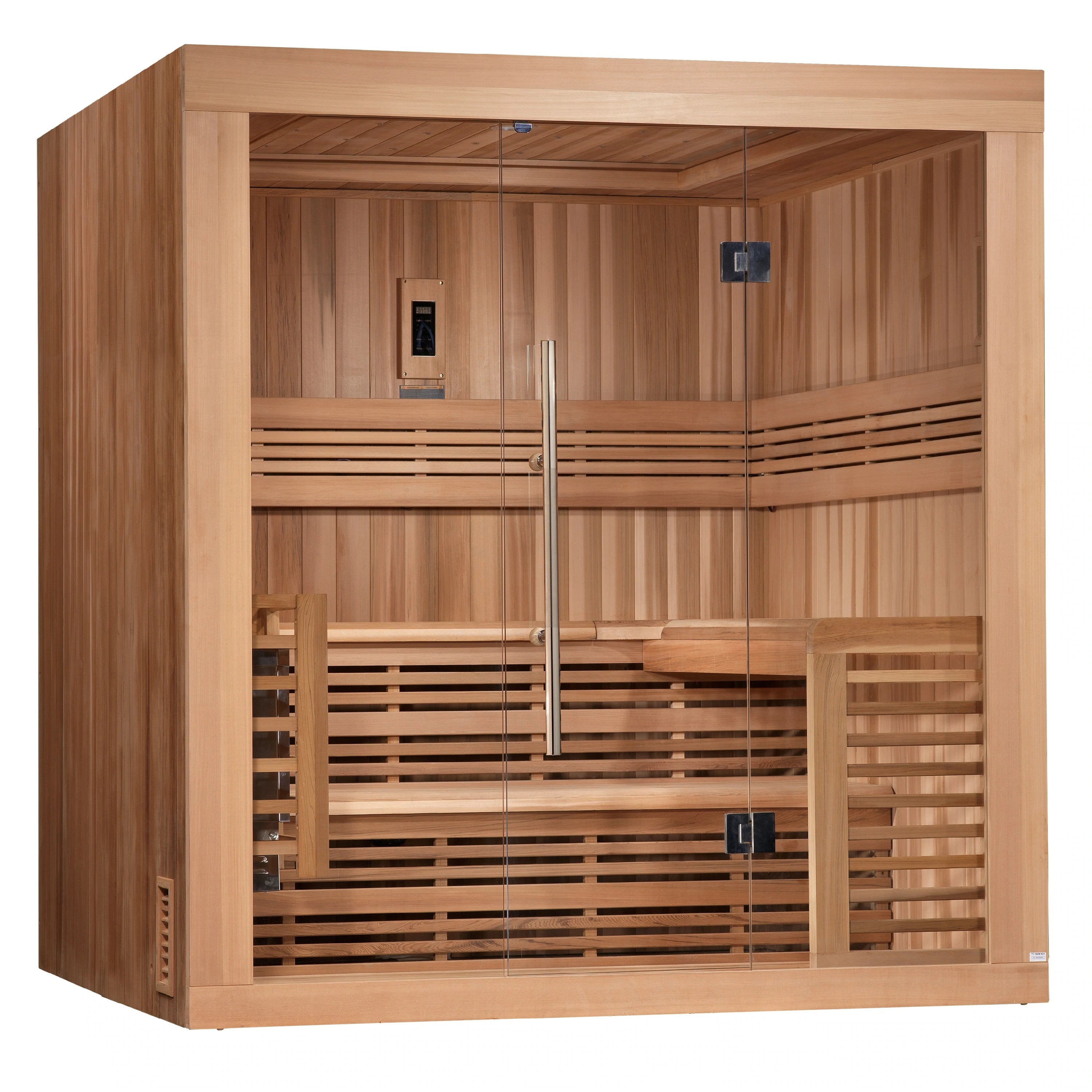Osla 6 Person Indoor Traditional Steam Sauna Canadian Red Cedar / IN STOCK